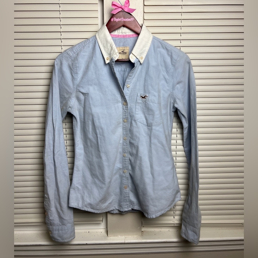 Light Blue Hollister Button Down